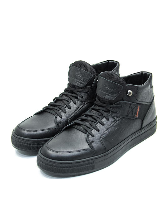 Leather Black Men's Boots