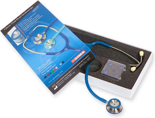 Gima Classic Double Head Stethoscope Blue