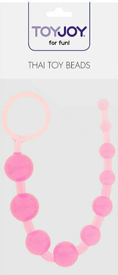 ToyJoy Thai Toy Beads Πρωκτικές Μπίλιες Pink 30cm