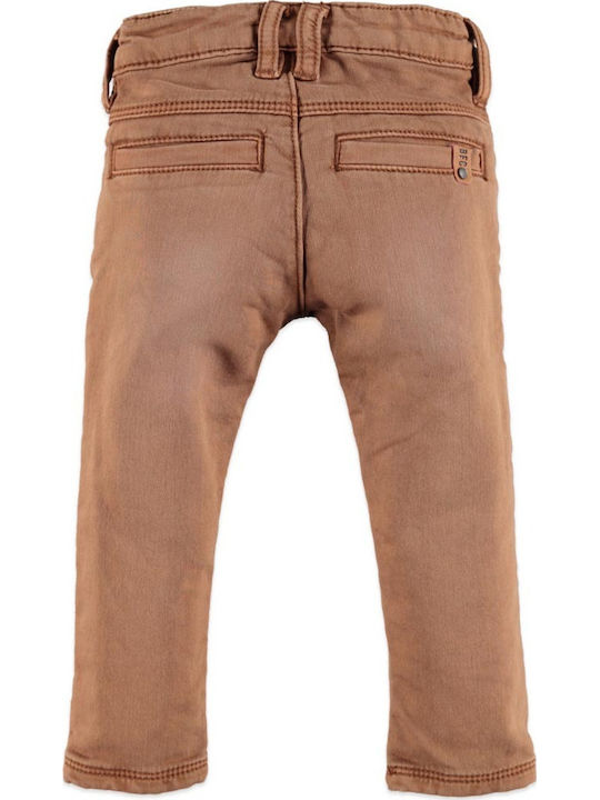 Boy's jeans very soft in brown-dark color with pockets by Babyface