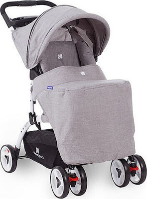 Kikka Boo Airy 2 in 1 2 in 1 Baby Stroller Suitable for Newborn Grey Melange 8.6kg