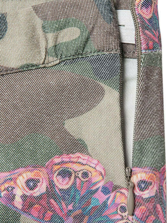 Kids Legging Long Khaki Παντελόνι Κολάν με Φερμουάρ στο Πλάι 00912621-0092