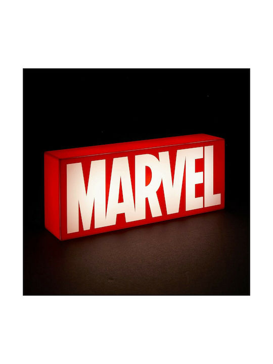 Paladone Детско Декоративно Осветление Marvel Logo Червен 30x12см