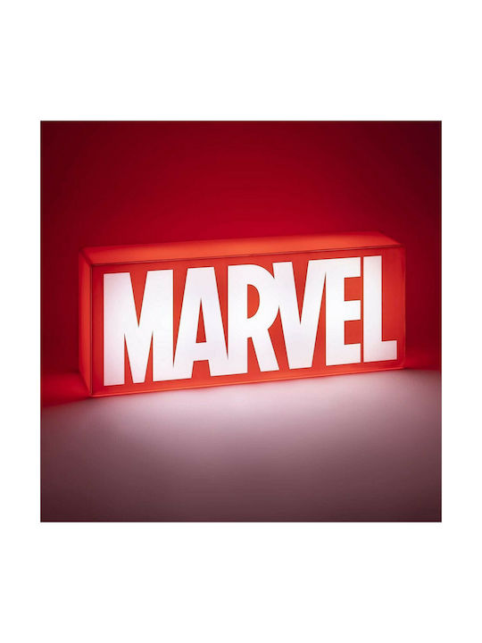 Paladone Детско Декоративно Осветление Marvel Logo Червен 30x12см