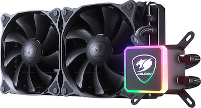Cougar AQUA 280 140mm Dual Fan CPU Water Cooler with RGB Lighting for 1200/115x Socket