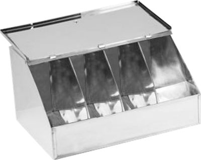 Metano Large Quadruple Coffee Box Inox L33xW23xH17cm