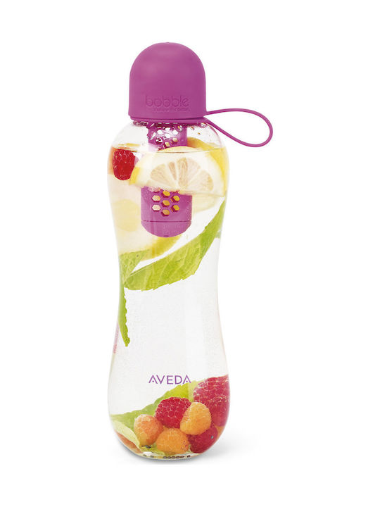 Bobble Infuse Plastic Water Bottle with Filter 590ml Transparent