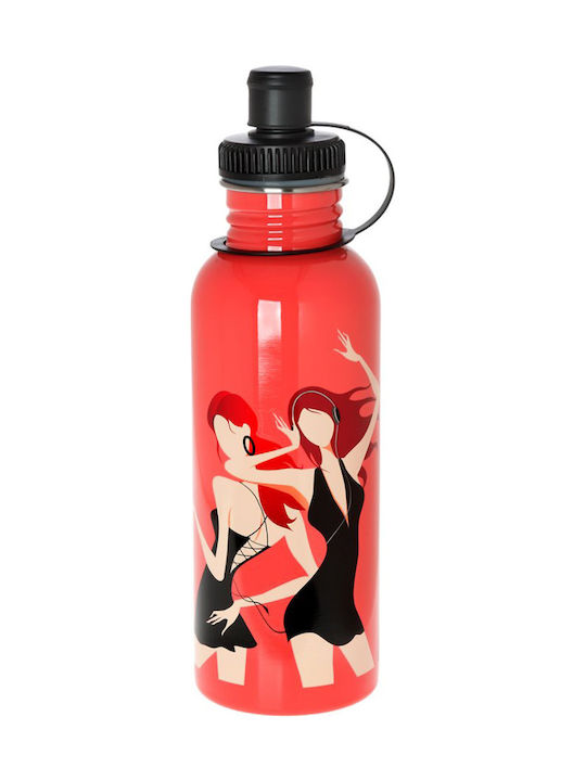 Ecolife Ladies Sport Ανοξείδωτο Παγούρι 600ml Ροζ