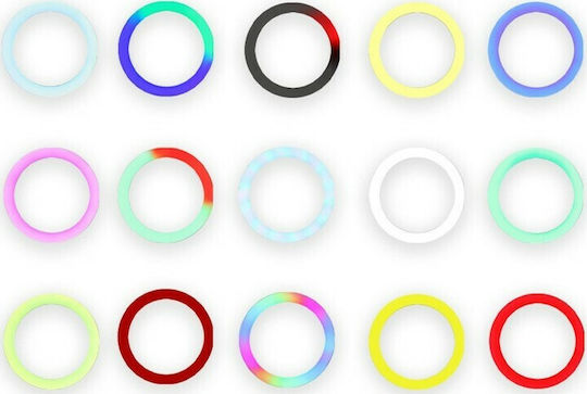 LED Ring Light 25W RGB Ring Light 33cm with Mobile Phone Holder