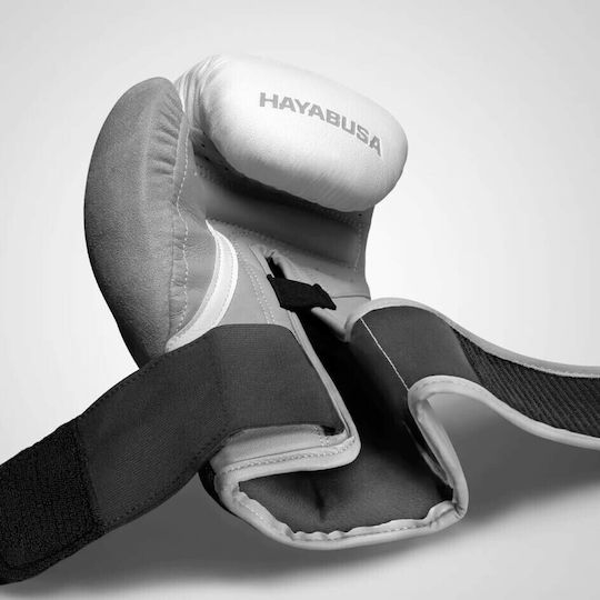 Hayabusa T3 Γάντια Πυγμαχίας από Συνθετικό Δέρμα για Αγώνα Λευκά/Γκρι