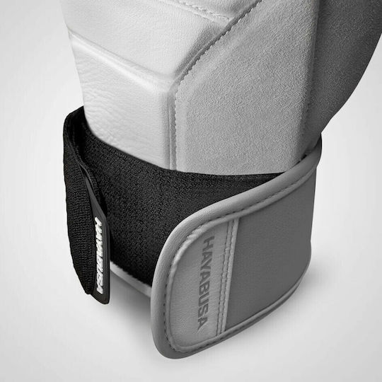 Hayabusa T3 Γάντια Πυγμαχίας από Συνθετικό Δέρμα για Αγώνα Λευκά/Γκρι