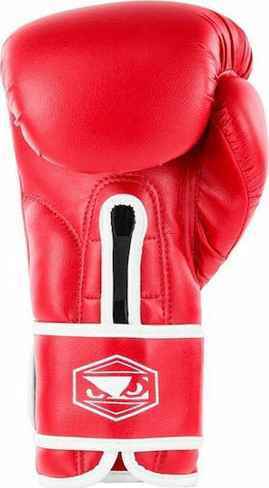 Bad Boy Strike BBG116 Mănuși de Box din Piele Sintetică pentru Competiție Roșii