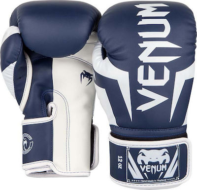 Venum Elite 1392 Synthetic Leather Boxing Competition Gloves Blue