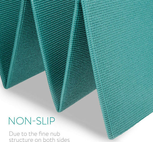 Navaris Foldable Exercise Mat Yoga Green (173x61x0.4cm)