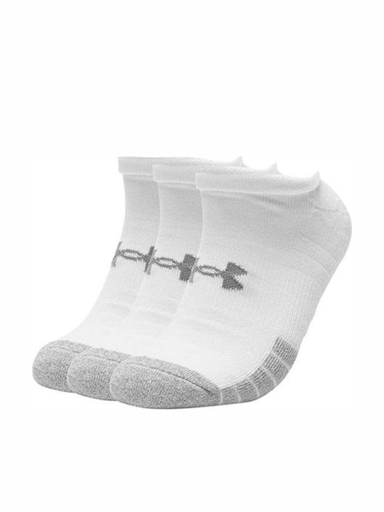 Under Armour Heatgear Șosete Sportive Albe 3 perechi