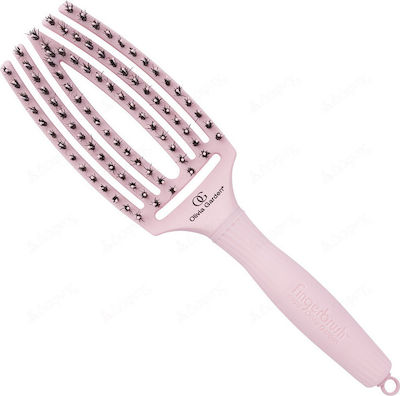 Olivia Garden Fingerbrush Combo Brush Hair Pink