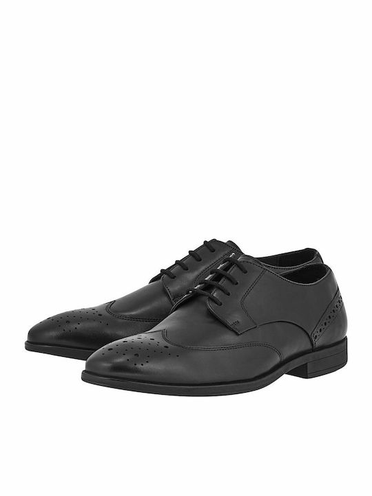 Δερμάτινα Ανδρικά Oxfords Μαύρα