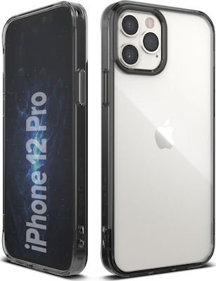 Ringke Fusion Back Cover Πλαστικό / Bumper Σιλικόνης Smoke Black (iPhone 12 / 12 Pro)