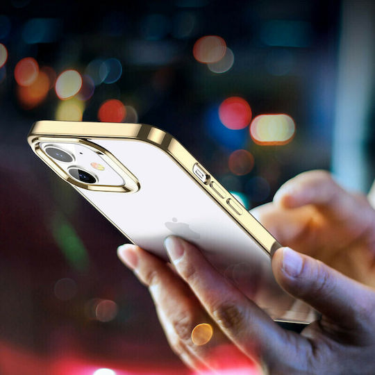 ESR Halo Umschlag Rückseite Silikon 0.75mm Gold (iPhone 12 / 12 Pro)