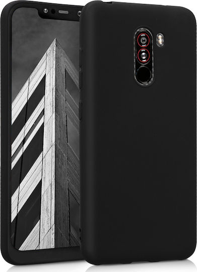 Hurtel Poco F1 Matte Back Cover Σιλικόνης 1.2mm Μαύρο (Pocophone F1)