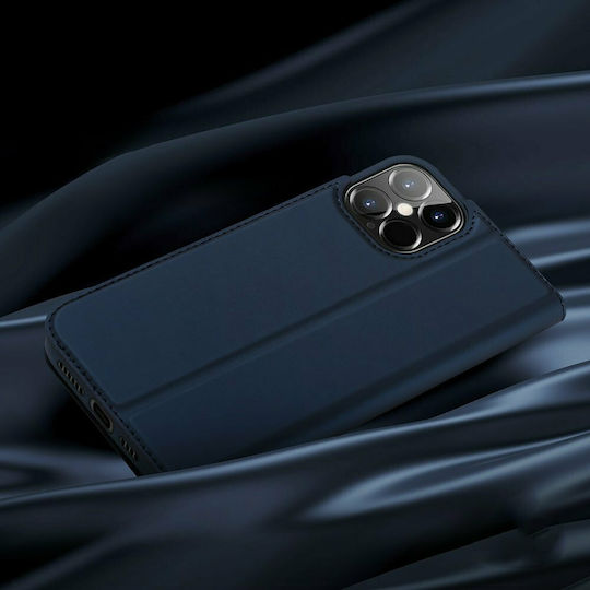 Dux Ducis Skin Pro Книга Изкуствена кожа Тъмносин (iPhone 12 mini)