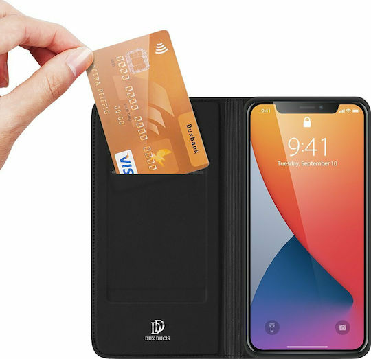 Dux Ducis Skin Pro Book Δερματίνης Μαύρο (iPhone 12 / 12 Pro)