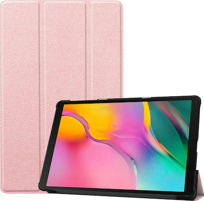 Tri-Fold Flip Cover Δερματίνης / Σιλικόνης Ροζ Χρυσό (Galaxy Tab A 7.0)