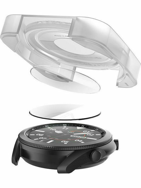 Spigen GLAS.tR EZ Fit Screen Protector for the Galaxy Watch 3 45mm 2pcs AGL01843