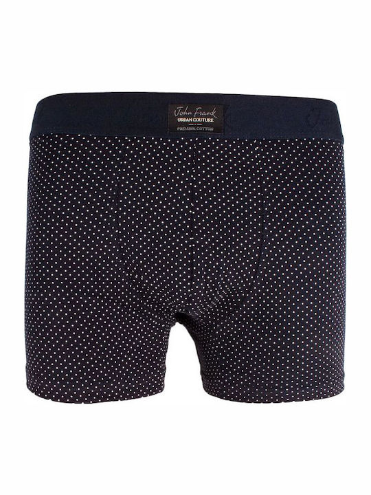 John Frank Men's Boxer Blue with Patterns