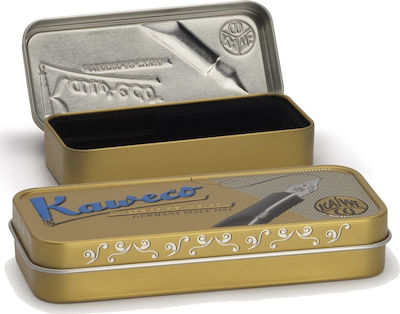 Kaweco Stilou Fine Auriu din Aluminiu cu Albastru Cerneală