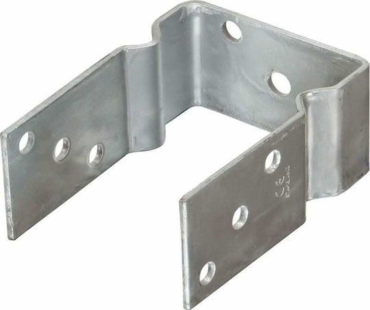 vidaXL Garden Fence Post Support Galvanized 15cm 6 Pieces Silver