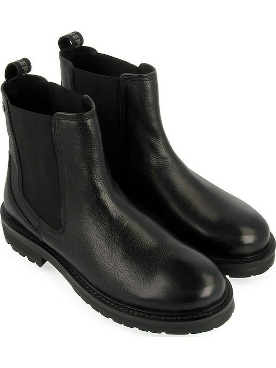 Gioseppo Leather Women's Chelsea Boots Black