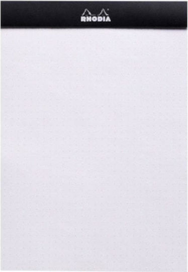 Rhodia Notizblock 80 Blätter A5 mit Punkten Schwarz