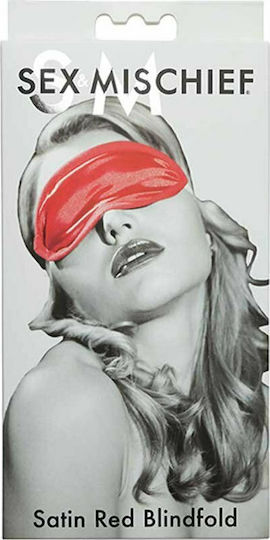 Sportsheets Sex & Mischief Satin Blindfold BDSM Mask in Red Color