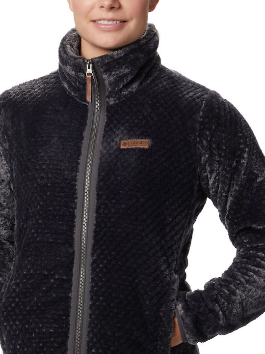 Fire Side II Women's Cardigan with Zipper Black