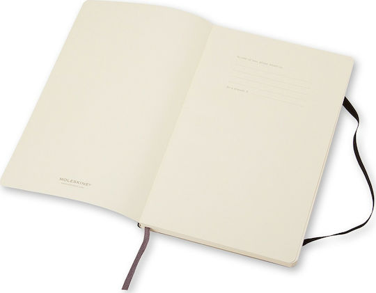 Moleskine Soft Cover Notebook 192 Sheets A6 with Blank Pages and Elastic Black