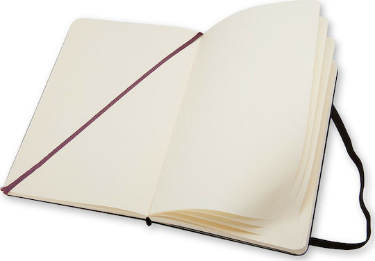 Moleskine Hard Cover Σημειωματάριο A6 Bullet 192 Φύλλων με Λευκές Σελίδες με Σκληρό Εξώφυλλο και Λάστιχο Μαύρο