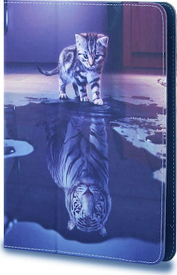 Little Tiger Flip Cover Synthetic Leather Multicolour (Universal 7-8")