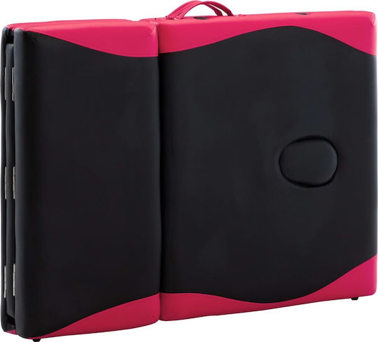 vidaXL Physiotherapy Bed Portable Foldable Black Wooden 191x70cm 4 Positions