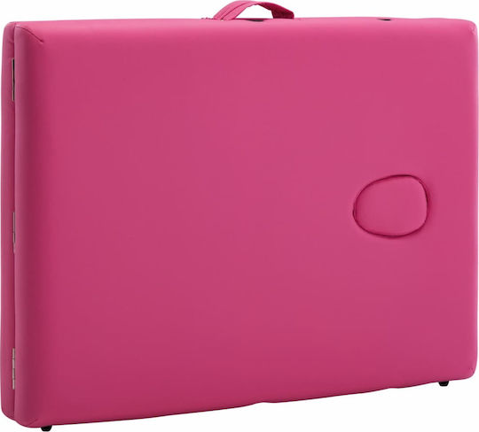 vidaXL Bett Massage und Physiotherapie Rosa aus Holz 191x70cm. 2 Positionen