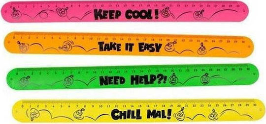 Trend Haus Ruler Plastic 30cm Buddys Snap It Ruler (Μiscellaneous colours)