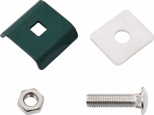 vidaXL Connector for Pergola Set for Fencing Panel 25pcs Galvanized 4x3.5cm 25pcs