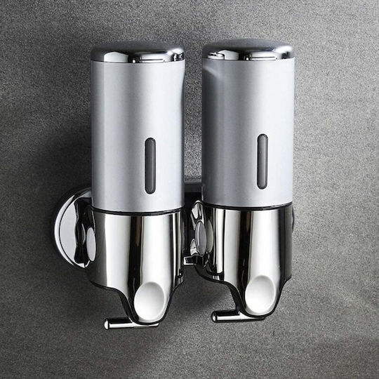 Wall Soap Dispenser SD-2500 Commercial Cream Soap Dispenser 2x500ml Inox