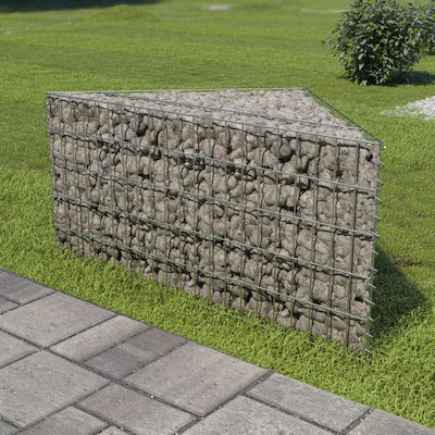 vidaXL Gabin-Box für Gartenzaun Pot 75x75x50cm Verzinkt