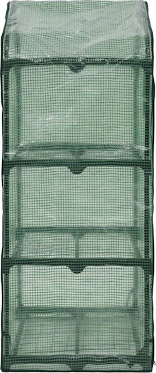 vidaXL 46917 Seed Propagator with Metal Frame and Shelves 0.69x0.49x1.25m