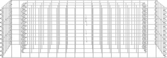 vidaXL Raised Planter Garden Fencing Material 1pcs Silver