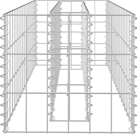 vidaXL Raised Planter Garden Fencing Material 1pcs Silver