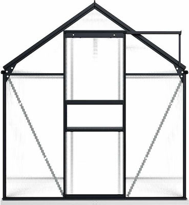 vidaXL 48215 Θερμοκήπιο Τύπου Σπίτι με Σκελετό Αλουμινίου 1.9x1.9x22m