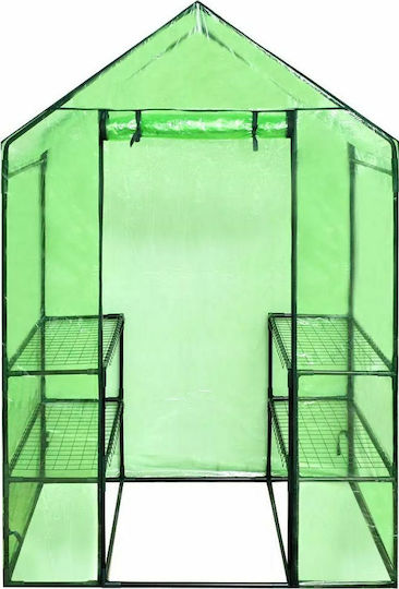 vidaXL 41545 Seed Propagator with Metal Frame and Shelves 0.8x1.2x1.9m