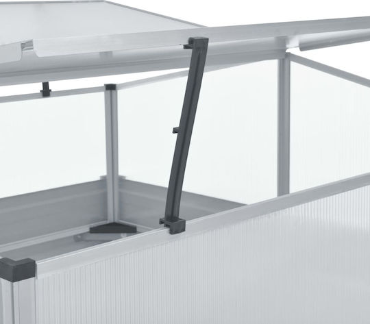 vidaXL 47020 Tava de semințe cu Cadru din Aluminiu 1x1x0.77m